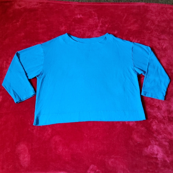 Bryn Walker Oversized Blouse Organic Bamboo Cotton Round Neck Women's Small - Picture 1 of 9